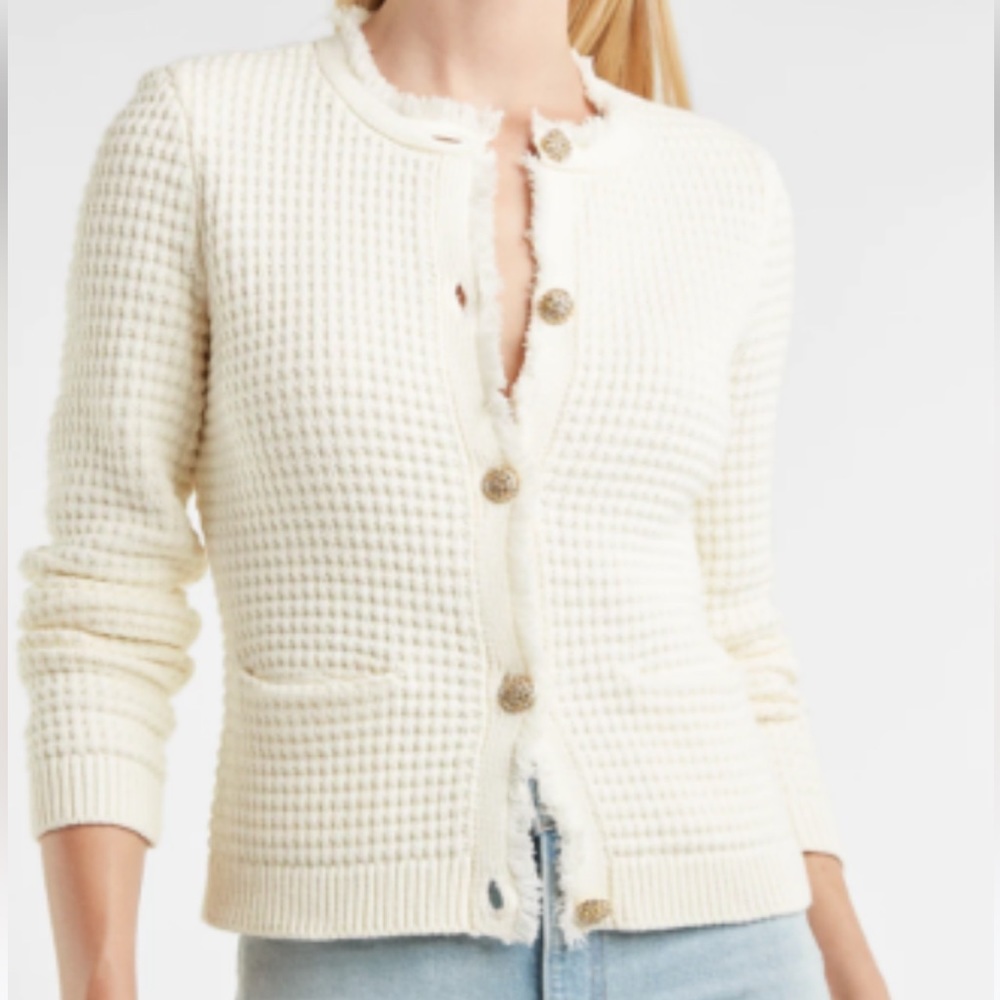 Rhinestone button cardigan